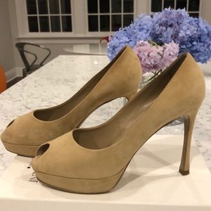 YvesSaintLaurent Palais 80 open toe pump Eu41